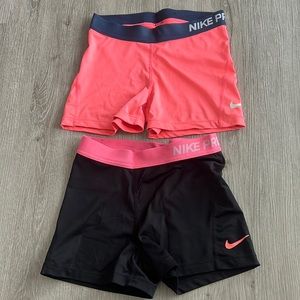 Nike pro shorts size M used condition